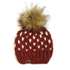 Adult Knit Pom Hat | Spice Heart Beanie - Hats from b.e.happe 