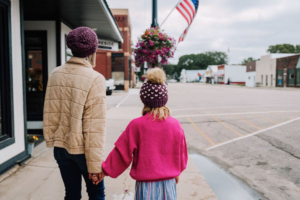 Crochet Simple Slouch Hat | Fig Purple Beanie - b.e.happe