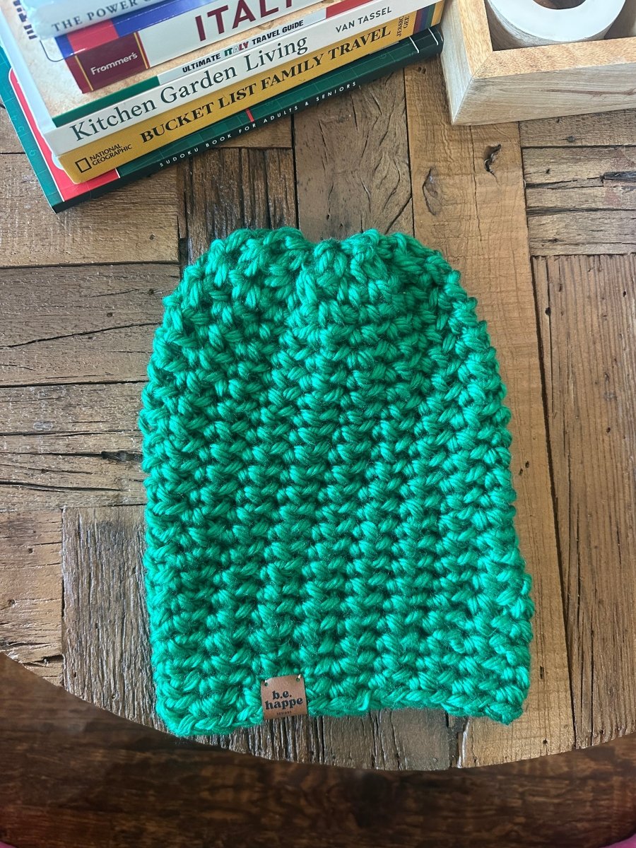 Custom Kelly Green Slouch Hat - b.e.happe