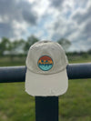 Distressed Buckle Back Baseball Cap | Khakis - b.e.happe