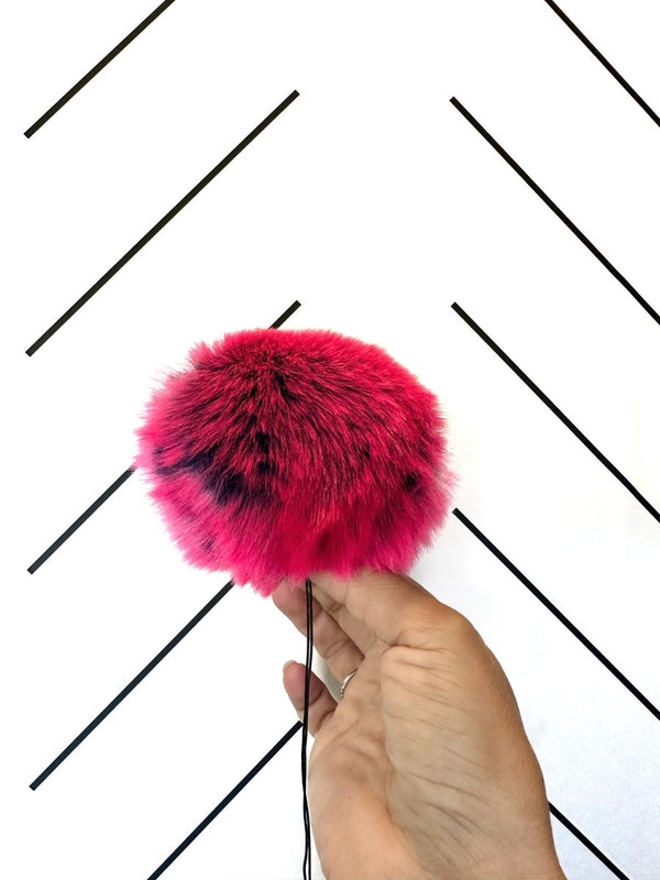 Faux Fur Pom Pom | Pink - b.e.happe