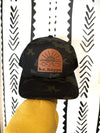 Trucker Snapback Cap | Black Camo + Black