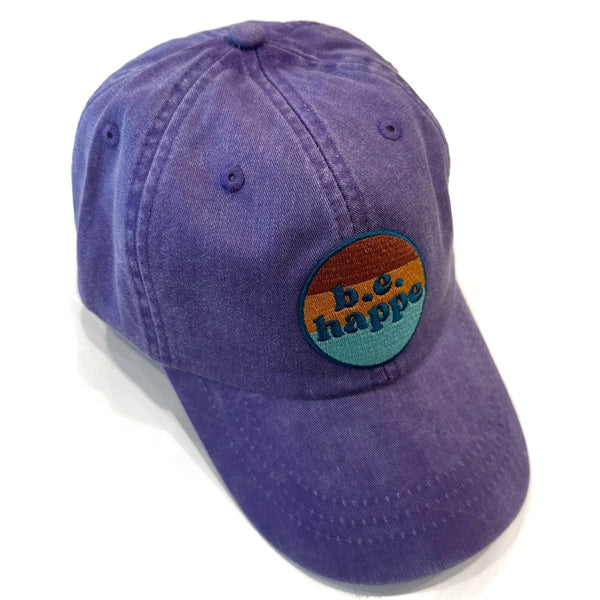 Non - distressed Buckle Back Baseball Cap | Purple - b.e.happe