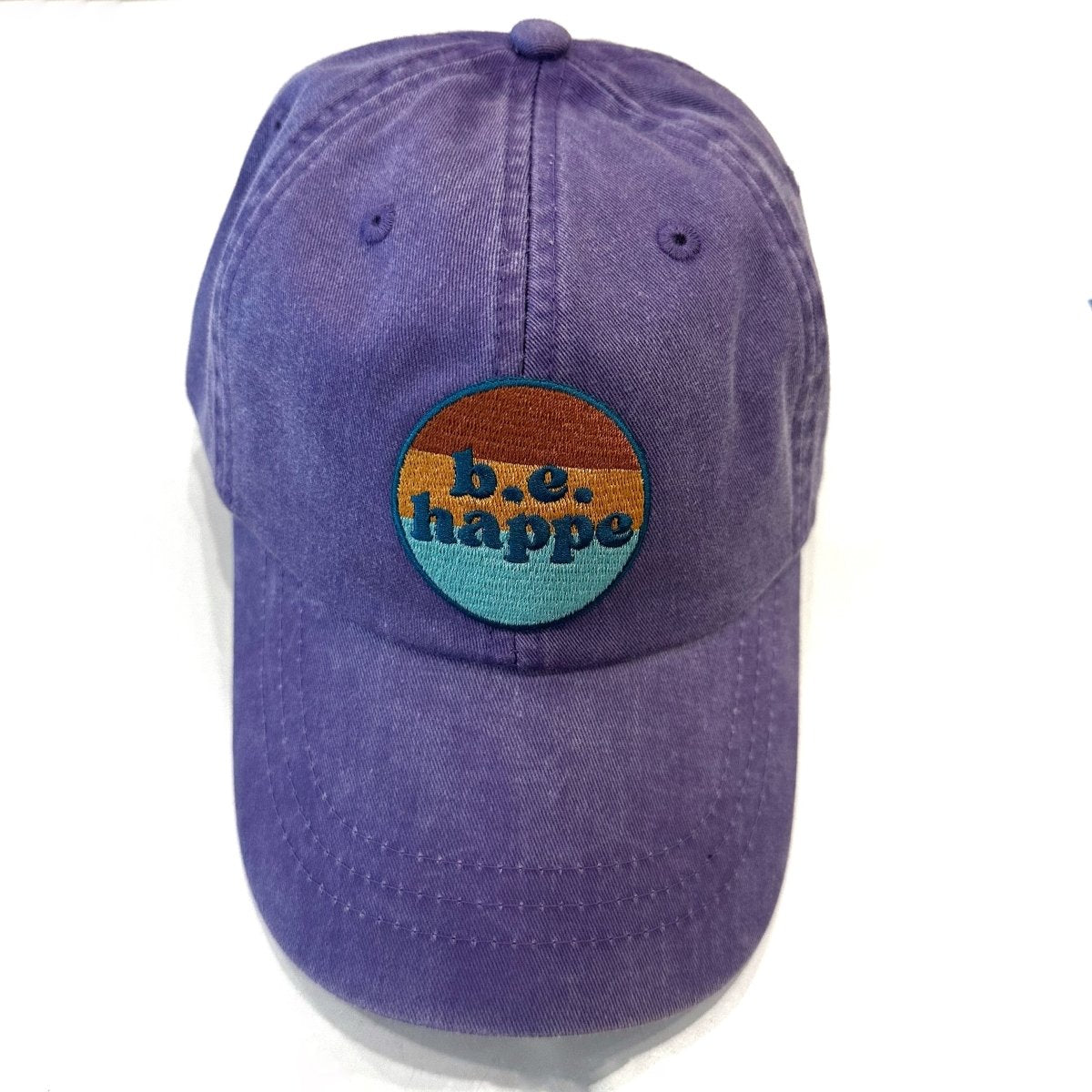 Non - distressed Buckle Back Baseball Cap | Purple - b.e.happe