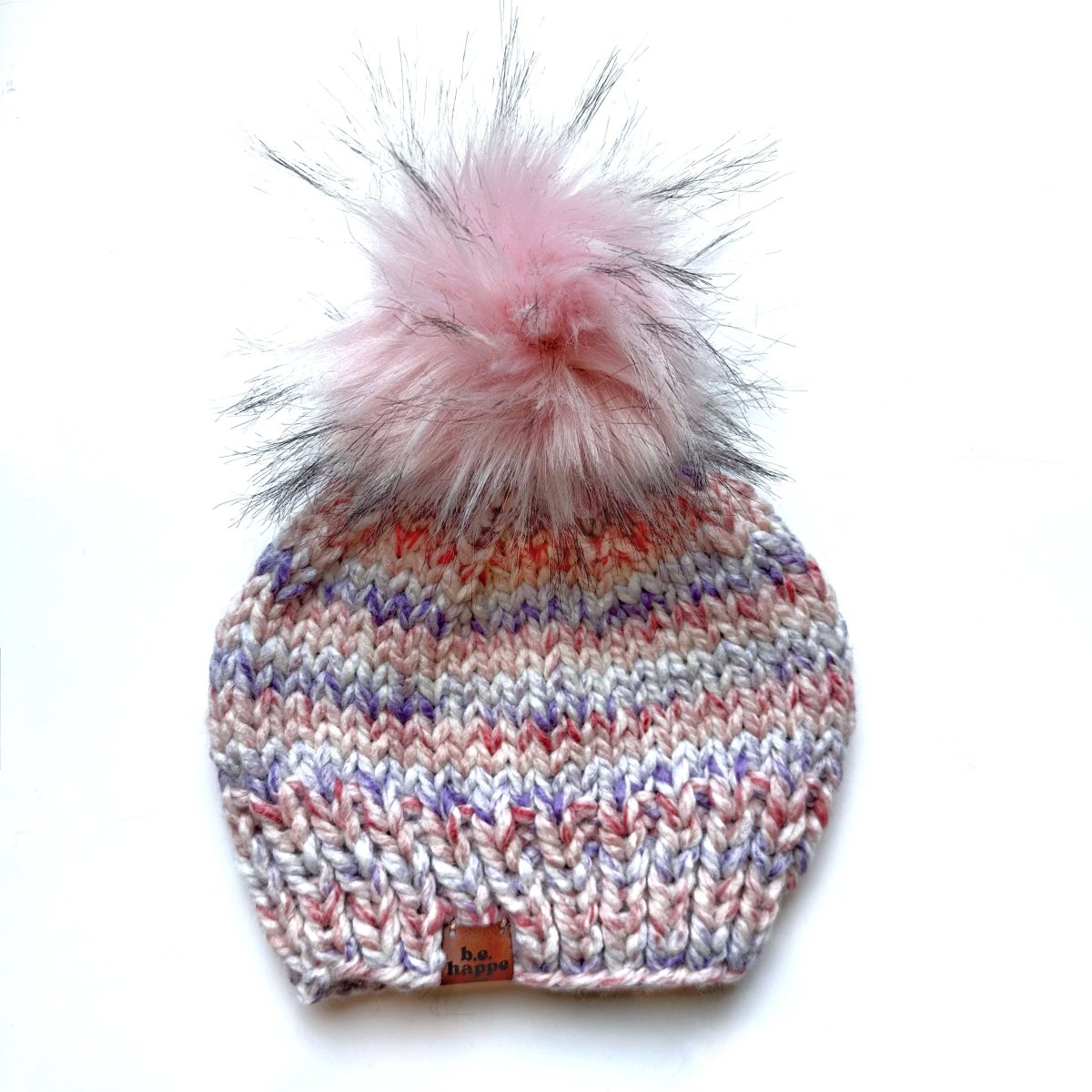Pink Mommy and Me Matching Hat Set | Handcrafted Matching Beanies - b.e.happe