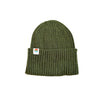 Ribbed Knit Beanie | Cuff Green Winter Hat - b.e.happe