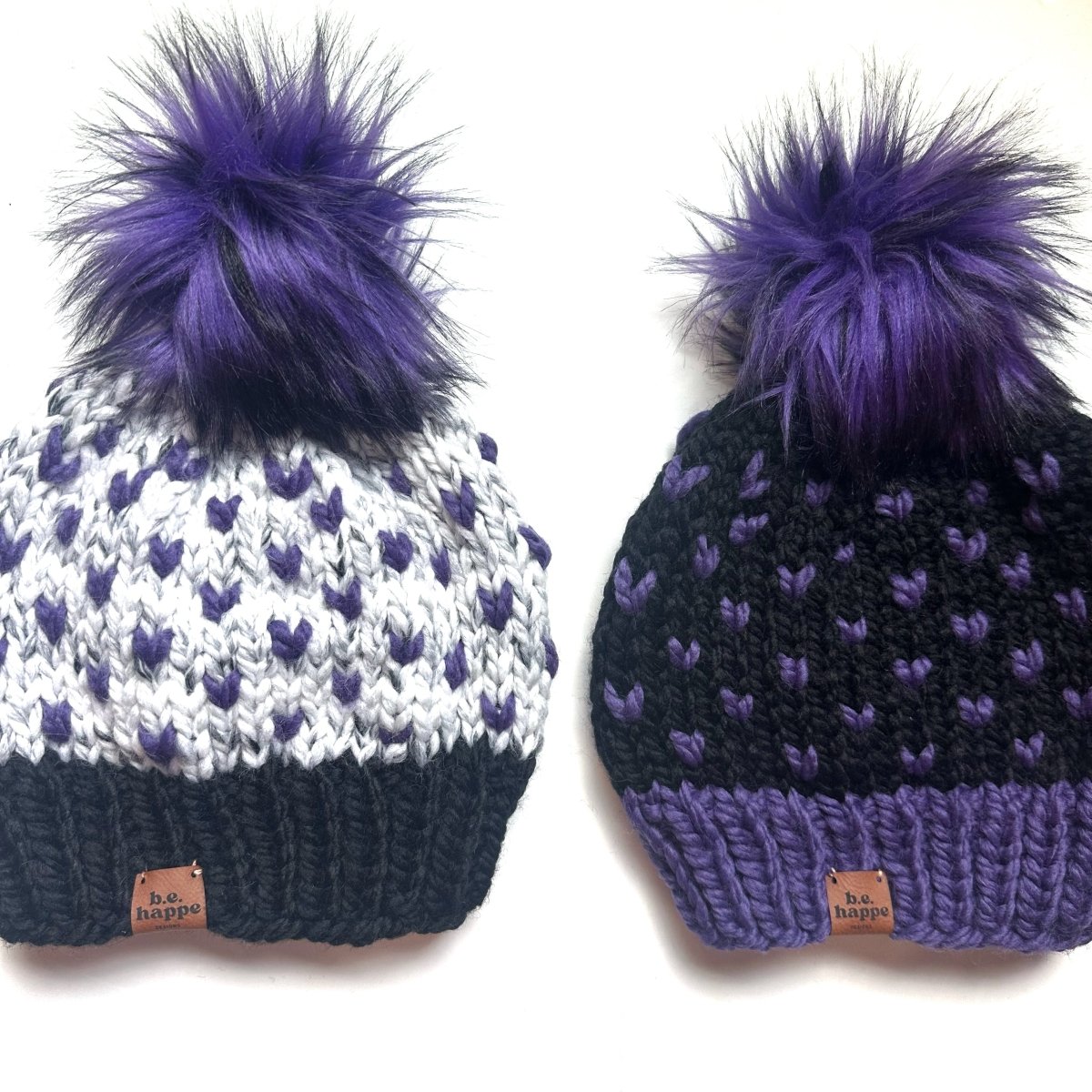 Team Adult Knit Pom Hat | Choose your combo - b.e.happe