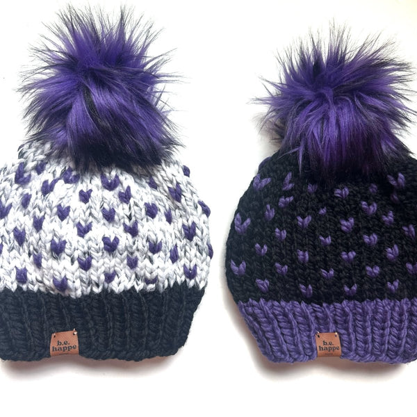 Team Adult Knit Pom Hat | Choose your combo - b.e.happe