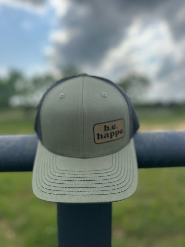 Trucker Snapback Cap | Green + Black - b.e.happe