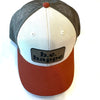Trucker Snapback Cap | Green, Cream + Orange - b.e.happe