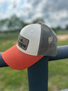 Trucker Snapback Cap | Green, Cream + Orange - b.e.happe