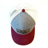 Trucker Snapback Cap | Grey, Cream + Burgundy - b.e.happe