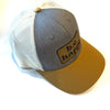Trucker Snapback Cap | Grey + Muted Mustard - b.e.happe