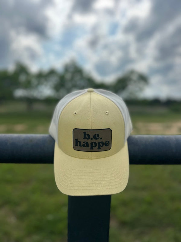 Trucker Snapback Cap | Pale Yellow - b.e.happe