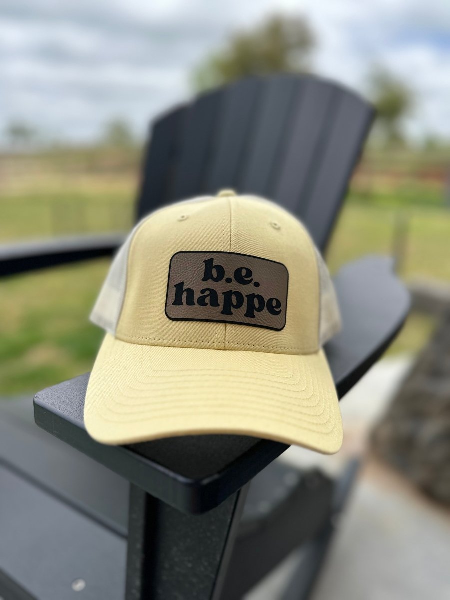 Trucker Snapback Cap | Pale Yellow - b.e.happe