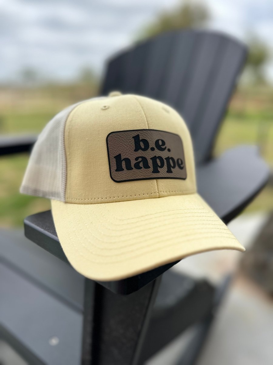 Trucker Snapback Cap | Pale Yellow - b.e.happe