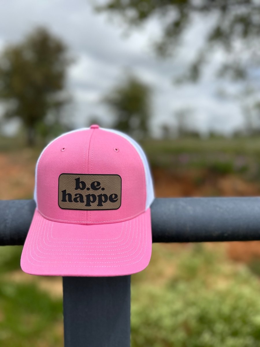Trucker Snapback Cap | Pink + White - b.e.happe
