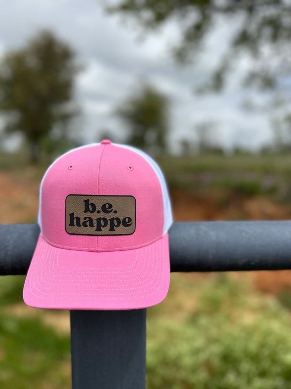 Trucker Snapback Cap | Pink + White - b.e.happe