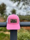 Trucker Snapback Cap | Pink + White - b.e.happe