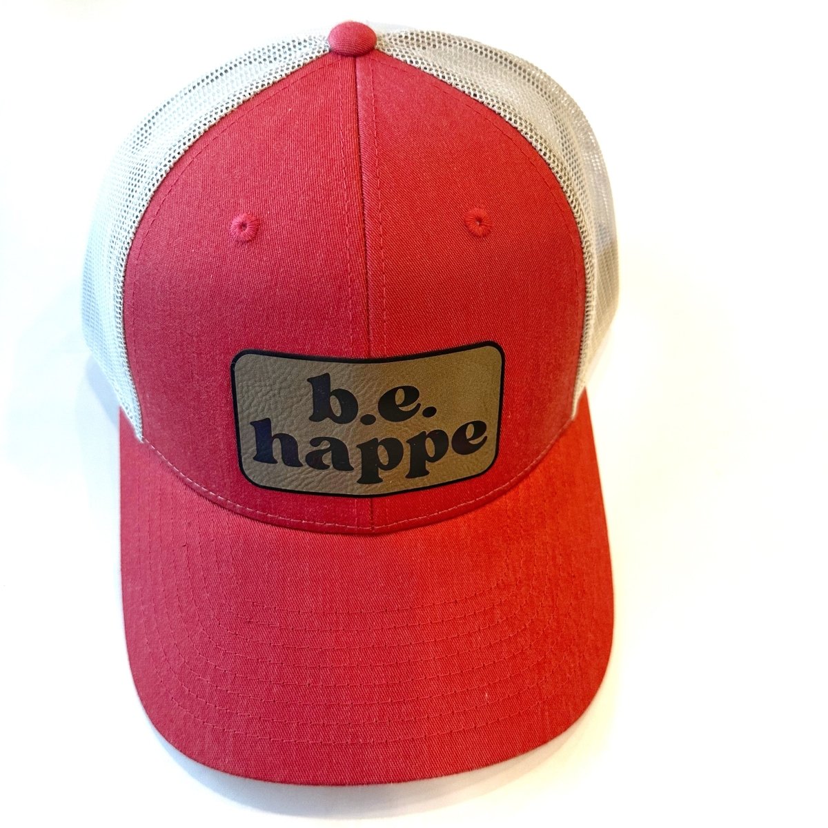 Trucker Snapback Cap | Red Baseball Hat - b.e.happe