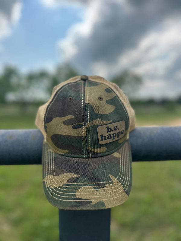 Unstructured Snapback Baseball Cap | Camo - b.e.happe