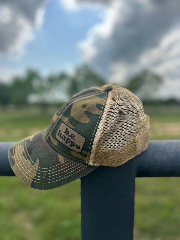 Unstructured Snapback Baseball Cap | Camo - b.e.happe