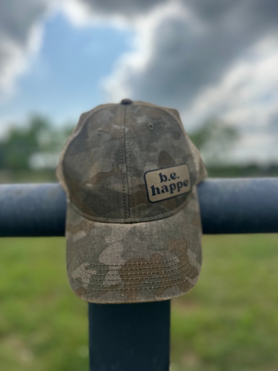 Unstructured Snapback Baseball Cap | Muted Camo - b.e.happe