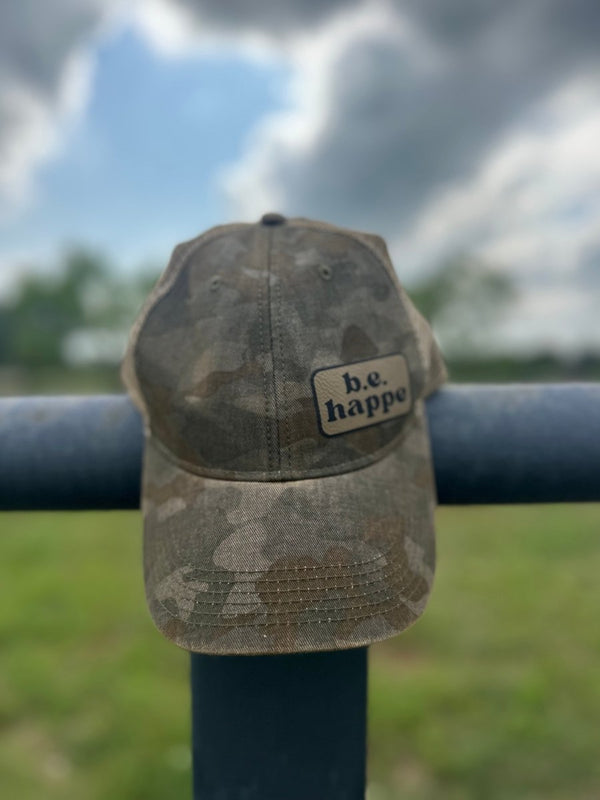 Unstructured Snapback Baseball Cap | Muted Camo - b.e.happe