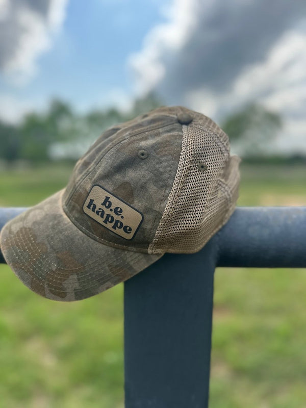 Unstructured Snapback Baseball Cap | Muted Camo - b.e.happe