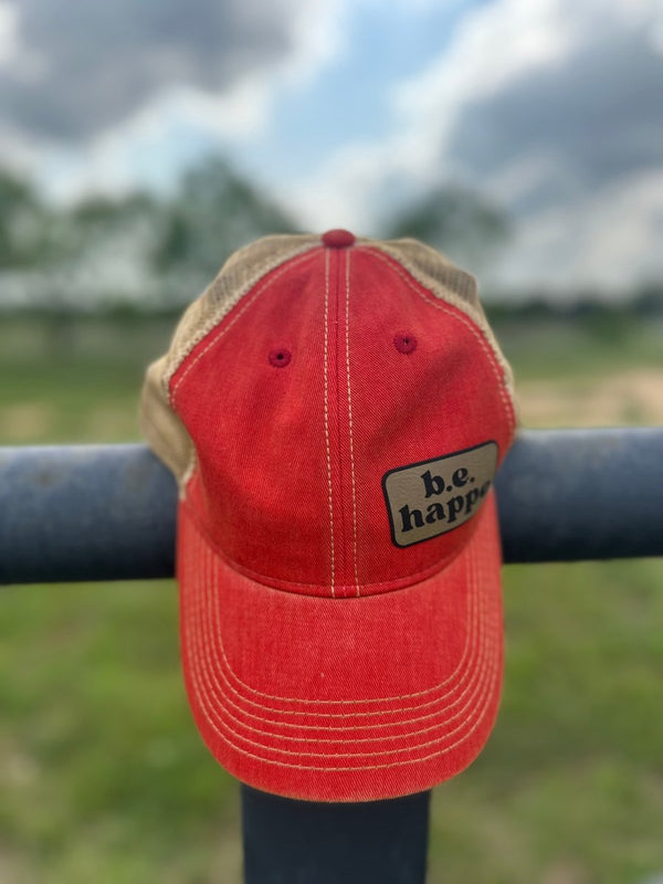 Unstructured Snapback Baseball Cap | Scarlet Red - b.e.happe