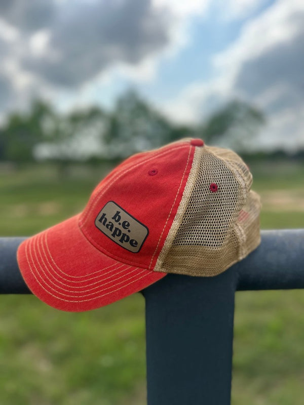 Unstructured Snapback Baseball Cap | Scarlet Red - b.e.happe
