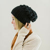 Women's Slouch Hat | Black Slouchy Beanie - b.e.happe