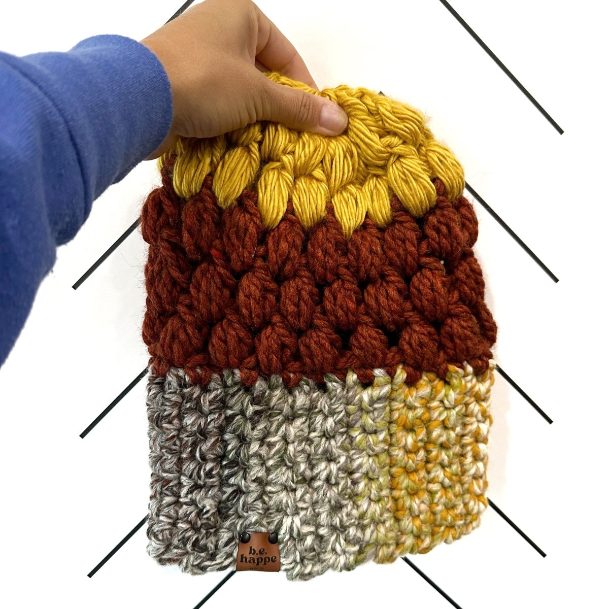 Women's Slouch Hat | Coney + Spice + Mustard Beanie - b.e.happe