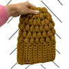 Women's Slouch Hat | Flax Brown Slouchy Beanie - b.e.happe