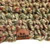 Women's Slouch Hat | Green Variegated Slouchy Beanie - b.e.happe