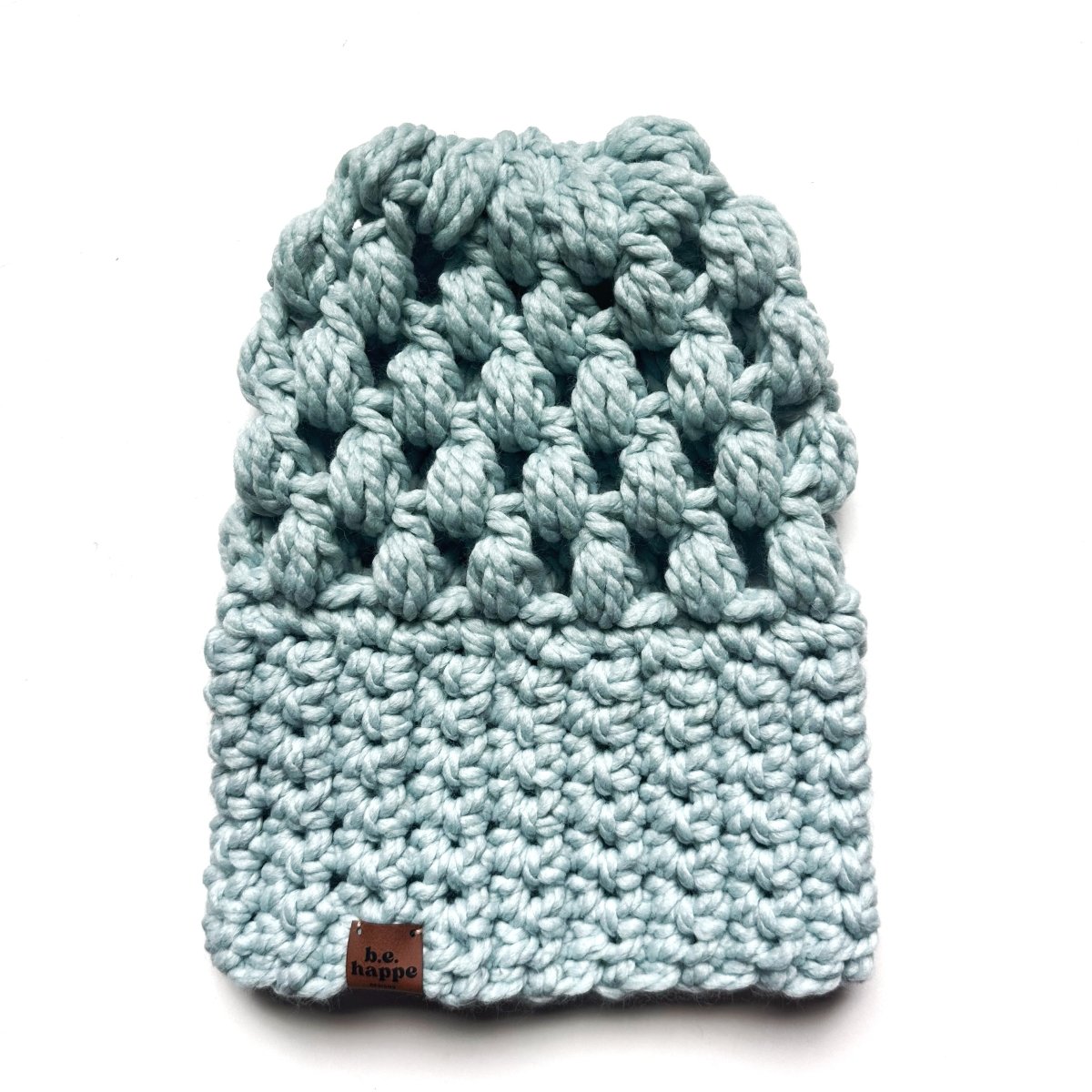 Women's Slouch Hat | Light Blue Slouchy Beanie - b.e.happe