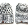 Women's Slouch Hat | Marble Slouchy Beanie - b.e.happe