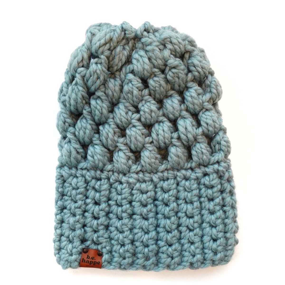 Women's Slouch Hat | Succulent Blue Slouchy Beanie - b.e.happe