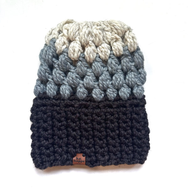 Women's Slouch Hat | Walnut + Grey + Wheat - b.e.happe