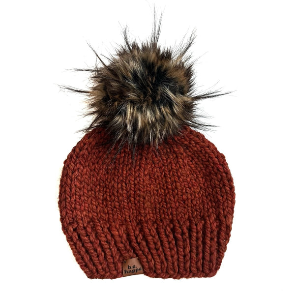 Youth Knit Pom Hat | Spice Beanie - b.e.happe