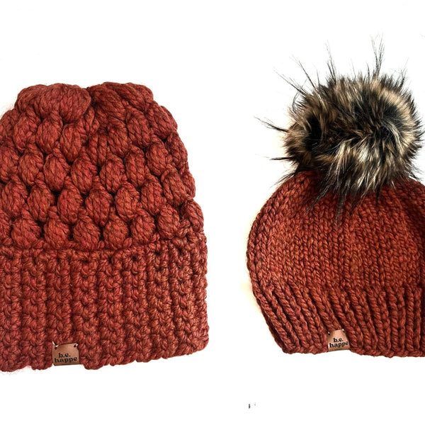Youth Knit Pom Hat | Spice Beanie - b.e.happe