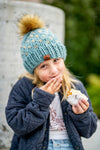 Youth Knit Pom Hat | Succulent Heart Beanie - b.e.happe