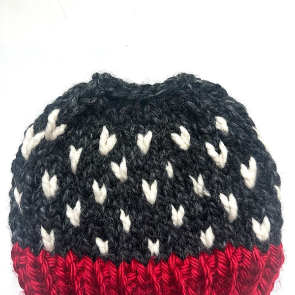 Youth Messy Bun Hat | Knit Ponytail Beanie - b.e.happe
