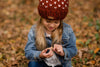 Adult Knit Pom Hat | Spice Heart Beanie - b.e.happe