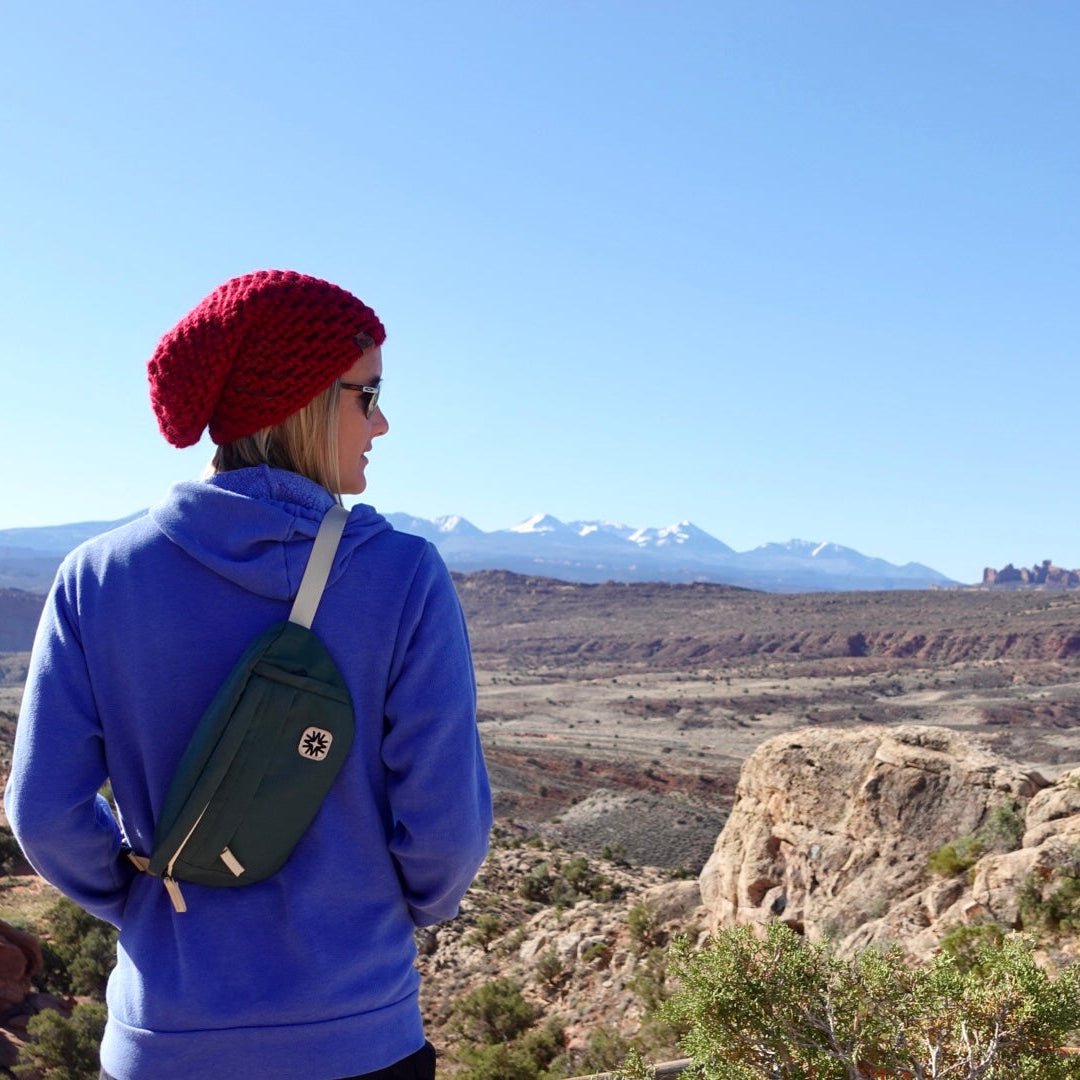 Crochet Simple Slouch Hat | Red Slouchy Beanie - b.e.happe