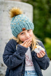 Handmade Knit Happe Hearts Pom Hat | Succulent + Peanut