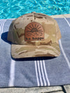 Trucker Snapback Cap | Brown Camo