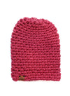 Crochet Simple Slouch Hat | Raspberry