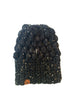 Crochet Puff Stitch Slouch Hat | Obsidian Black
