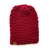 Crochet Simple Slouch Hat | Cranberry Red